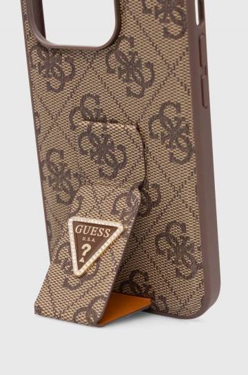 Чехол на телефон Guess iPhone 15 Pro 6.1 цвет коричневый