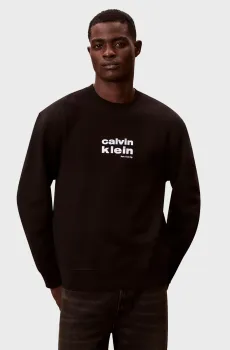 Мужской черный свитшот LS RETRO GRAPHIC Черный XL Calvin Klein LV04LE250G