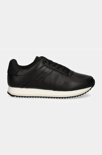Кожаные кроссовки Calvin Klein RUNNER LACE UP LTH цвет чёрный HW0HW02216 Кожаные кроссовки Calvin Klein RUNNER LACE UP LTH цвет чёрный HW0HW02216