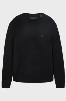 Мужской черный джемпер STATTEN CREW Черный M AllSaints M039KA