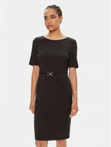 Boss Повсякденна сукня Daleah 50490041 Чорний Slim Fit Boss Повсякденна сукня Daleah 50490041 Чорний Slim Fit