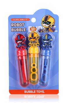 Набор мыльных пузырей LX Робот, от 3 лет, 3 шт