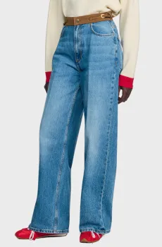 Женские голубые джинсы Голубой 34 Sandro SFPJE00863_Blue Jean