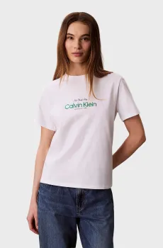 Женская белая футболка CLASSIC Белый XL Calvin Klein Jeans LV047F810G