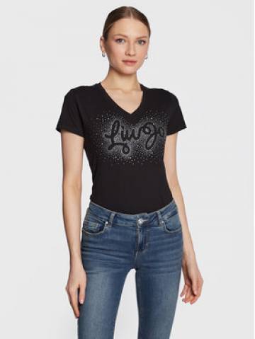 Liu Jo Футболка WA3278 JS923 Чорний Regular Fit Liu Jo Футболка WA3278 JS923 Чорний Regular Fit