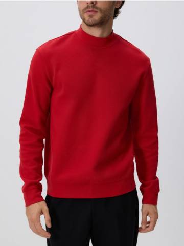 Reserved - Світшот із коміром-стійкою - червоний - 8067H-33X