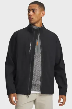 Мужская черная ветровка UA Drive Pro Rain Jacket Черный L Under Armour 6013048-001