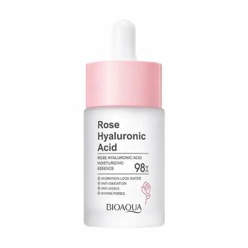 Увлажняющая эссенция для лица Bioaqua Rose Hyaluronic Acid Moisturizing Essence с экстрактом розы и гиалуроновой кислотой, 30 мл Увлажняющая эссенция для лица Bioaqua Rose Hyaluronic Acid Moisturizing Essence с экстрактом розы и гиалуроновой кислотой, 30 мл