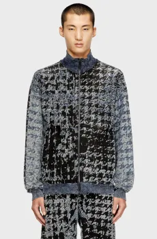 Мужская синяя спортивная кофта с узором S-CORR CAMICIA/FS Синий M Diesel A21086 0PGBE