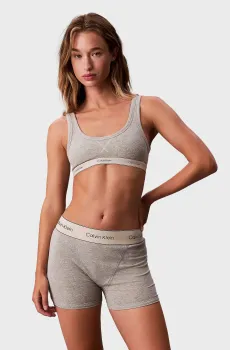 Женский серый топ UNLINED BRALETTE Серый M Calvin Klein LV00QF8365