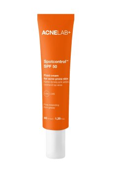 Крем-флюид для лица ACNELAB+ Spotcontrol Fluid Cream For Acne-Prone Skin, SPF 50, для кожи, подверженной акне, 40 мл