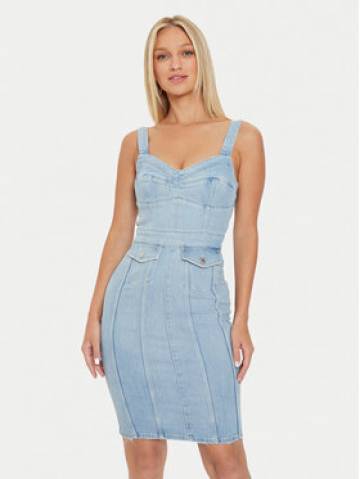 Guess Джинсова сукня Lidia W4YK02 D5DX2 Голубий Slim Fit Guess Джинсова сукня Lidia W4YK02 D5DX2 Голубий Slim Fit
