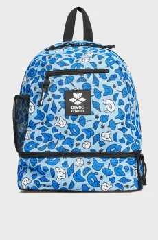 Детский голубой рюкзак с узором TEAM BACKPACK FRIENDS Голубой ONESIZE Arena 004339-100