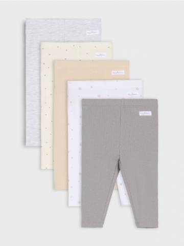 Легінси, 5 пар - нюдовий