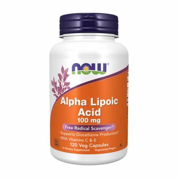Альфа-липоевая кислота NOW Foods Alpha Lipoic Acid 100 мг, 120 капсул Альфа-липоевая кислота NOW Foods Alpha Lipoic Acid 100 мг, 120 капсул