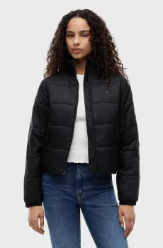 Женская черная куртка REG PADDED JACKET Черный L Tommy Jeans DW0DW23487
