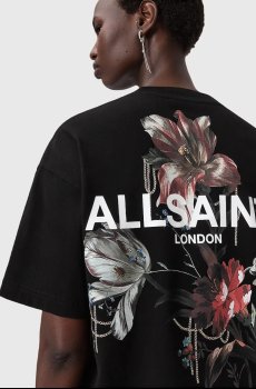 Хлопковая футболка AllSaints ANIA