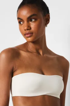 Женский белый бюстгальтер-бандо FLEXI MICRO Белый 75B Etam 6536591