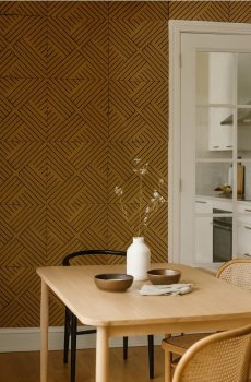 Настінні ламелі, набір з 2 штук - бежевий