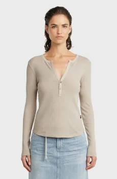 Женский бежевый лонгслив Deep Бежевый L G-Star RAW D26140,D968