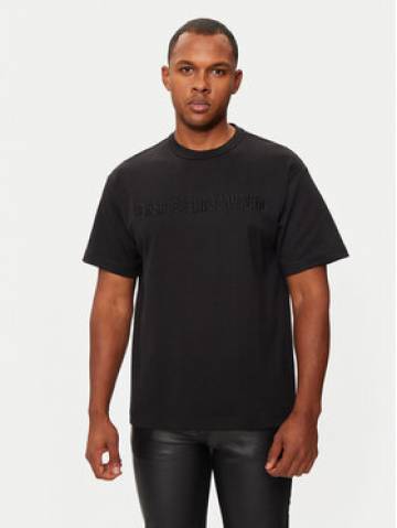 Versace Jeans Couture Футболка 77GAHC01 Чорний Relaxed Fit Versace Jeans Couture Футболка 77GAHC01 Чорний Relaxed Fit