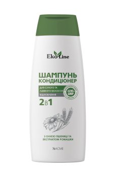 Шампунь Acme Color EkoLine Восстановление, для сухих и ломких волос, с маслом пшеницы и экстрактом ромашки, 400 мл