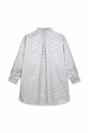 Детское платье Dkny цвет серый mini прямое D60254 Детское платье Dkny цвет серый mini прямое D60254