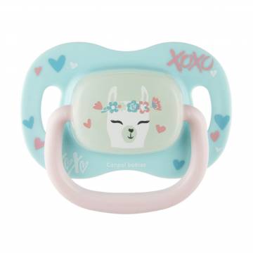Пустышка Canpol Babies Exotic Лама, силиконовая, симметричная, с рождения до 6 месяцев, 1 шт (34/920_lama) Пустышка Canpol Babies Exotic Лама, силиконовая, симметричная, с рождения до 6 месяцев, 1 шт (34/920_lama)