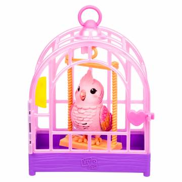 Інтерактивна іграшка Little Live Pets Папужка какаду Розі в клітці (26692) Інтерактивна іграшка Little Live Pets Папужка какаду Розі в клітці (26692)