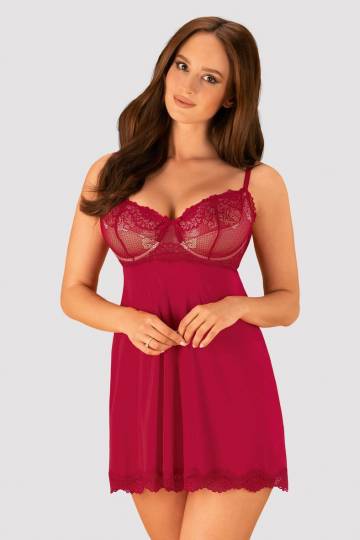 Комплект: бэби-долл и трусики (Комплект_Obsessive_Rosalyne_babydoll) Комплект: бэби-долл и трусики (Комплект_Obsessive_Rosalyne_babydoll)
