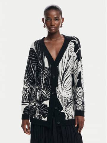 Desigual Кардиган Halifax 24WWJF26 Чорний Regular Fit Desigual Кардиган Halifax 24WWJF26 Чорний Regular Fit