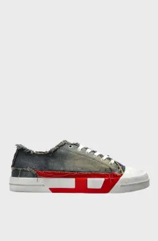 Мужские синие джинсовые кеды D-VERSE / S-D-VERSE LOW II SNEAKERS Синий 40 Diesel Y03722 P7521