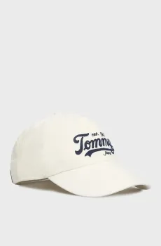 Мужская белая кепка ARCHIVE SCRIPT Белый ONESIZE Tommy Jeans AM0AM13550
