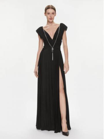 Elisabetta Franchi Вечірня сукня AB-563-41E2-5754 Чорний Regular Fit Elisabetta Franchi Вечірня сукня AB-563-41E2-5754 Чорний Regular Fit