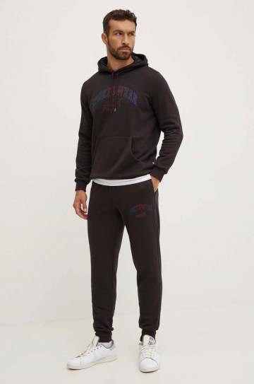 Кофта Puma мужская цвет чёрный с капюшоном с принтом 681775 Кофта Puma мужская цвет чёрный с капюшоном с принтом 681775