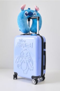 Валіза Stitch - light blue