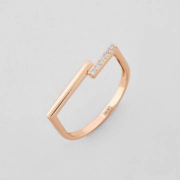 Золотое кольцо Minimal к578-ч-17.5 17.5 Золотое кольцо Minimal к578-ч-17.5 17.5