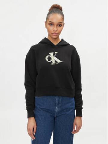 Calvin Klein Jeans Світшот Meta J20J223269 Чорний Regular Fit Calvin Klein Jeans Світшот Meta J20J223269 Чорний Regular Fit