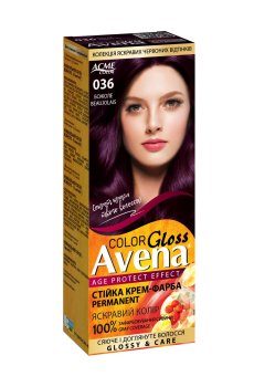 Cтойкая крем-краска для волос Acme Color Avena Gloss Color 036 Божоле, 133 мл