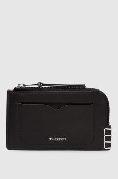 Черный кожаный картхолдер Loafer