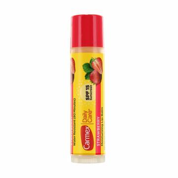 Бальзам-стик для губ Carmex Daily Care SPF 15 Moisturising Lip Balm Клубника, 10 г Бальзам-стик для губ Carmex Daily Care SPF 15 Moisturising Lip Balm Клубника, 10 г
