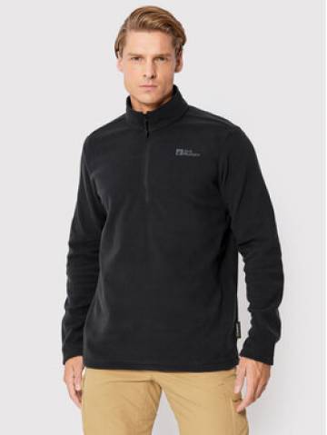 Jack Wolfskin Флісовий реглан Taunus 1709522 Чорний Regular Fit Jack Wolfskin Флісовий реглан Taunus 1709522 Чорний Regular Fit