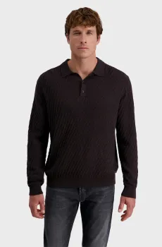 Мужское темно-коричневое поло Коричневый 3XL Pierre Cardin PC.-C5 51734.5133