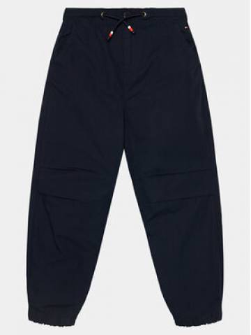 Tommy Hilfiger Штани з тканини Woven Wide Pants KB0KB08703 Голубий Regular Fit Tommy Hilfiger Штани з тканини Woven Wide Pants KB0KB08703 Голубий Regular Fit