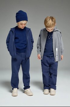 Детский кардиган с примесью шерсти Emporio Armani