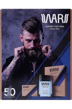 Мужской подарочный набор для бритья Wars Expert For Men Fresh (лосьон после бритья, 90 мл + мыло для бритья, 80 г)