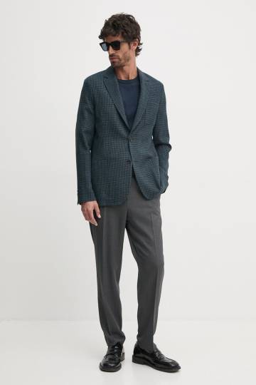 Шерстяной пиджак Paul Smith цвет синий M1R-2321-N01812 Шерстяной пиджак Paul Smith цвет синий M1R-2321-N01812