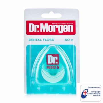 Зубная нить Dr. Morgen Dental Floss для ежедневного ухода, зеленый, 50 м Зубная нить Dr. Morgen Dental Floss для ежедневного ухода, зеленый, 50 м
