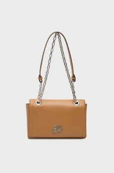 Женская рыжая кожаная сумка autograph Рыжий ONESIZE Karl Lagerfeld A4W30084