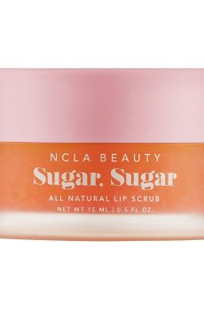 Сахарный скраб для губ NCLA BEAUTY Sugar, Sugar All Natural Lip Scrub Персик, 15 мл